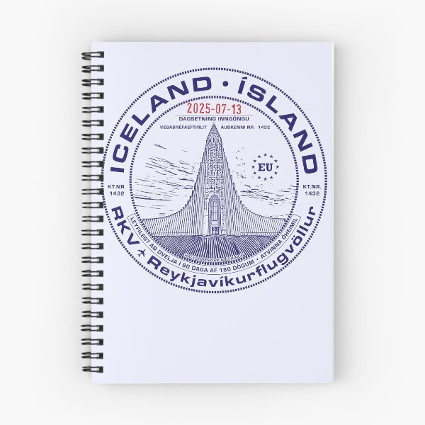 Item preview, Passport Stamp - Reykjavik, Iceland (in Icelandic) designed and sold by travelwitheric.