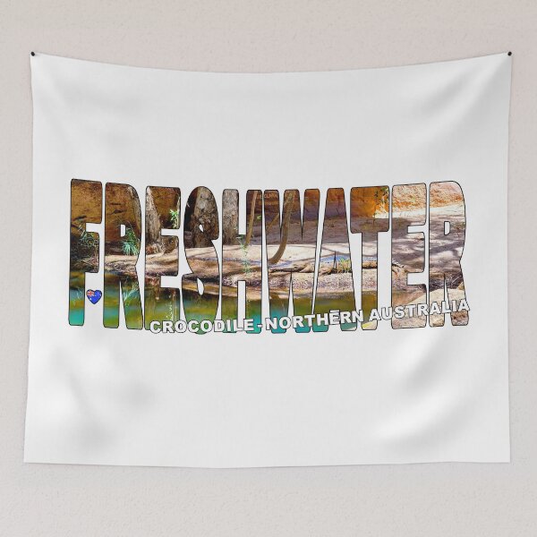 Item preview, FRESHWATER CROCODILE Northern Australia - Wild Riverbank designed and sold by Adam Gormley.