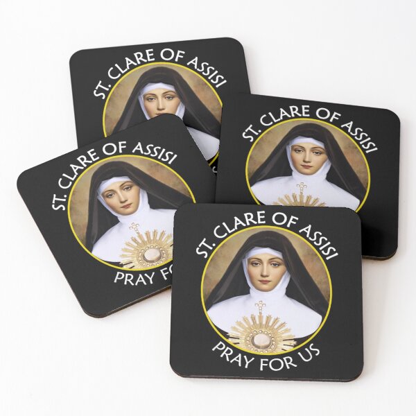 Item preview, St Clare - Assisi Italian Catholic Saint Women Light designed and sold by HazelBergna.