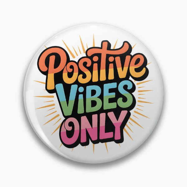 Item preview, Positive Vibes Only Retro Lettering designed and sold by CraftStudioCo.