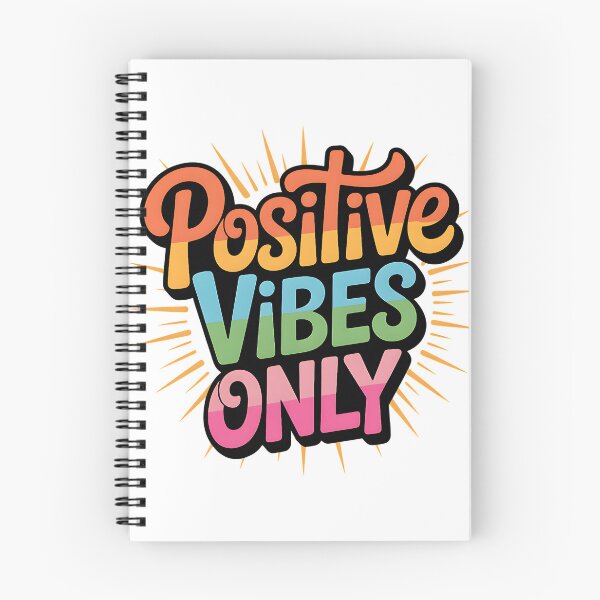 Item preview, Positive Vibes Only Retro Lettering designed and sold by CraftStudioCo.