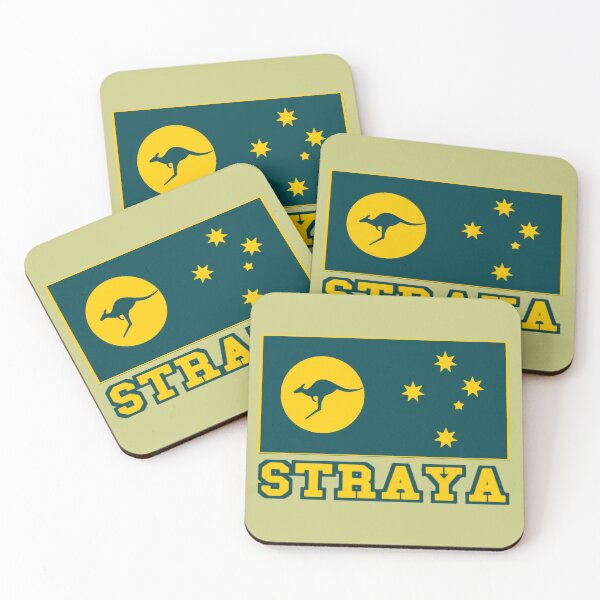 Item preview, STRAYA. Kangaroo Sun Flag Australia college style designed and sold by Kangaroo Sun.