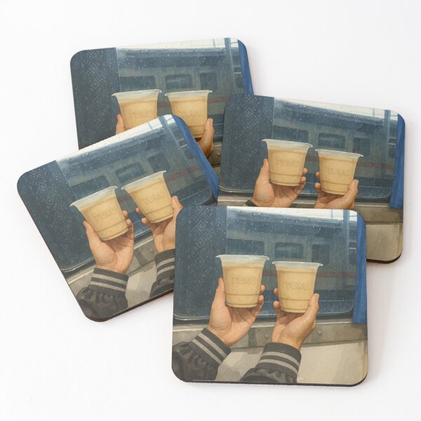 Item preview, TUKU's Coffee on The Train Watercolor Art by AVTR designed and sold by Henry Lopez.
