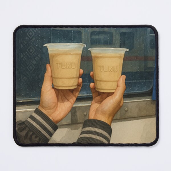 Item preview, TUKU's Coffee on The Train Watercolor Art by AVTR designed and sold by Henry Lopez.