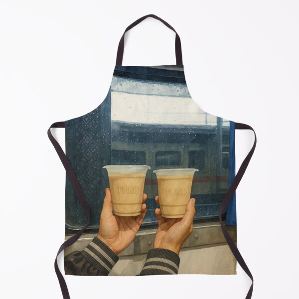 Item preview, TUKU's Coffee on The Train Watercolor Art by AVTR designed and sold by Henry Lopez.