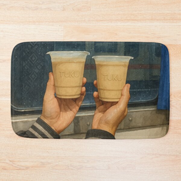 Item preview, TUKU's Coffee on The Train Watercolor Art by AVTR designed and sold by Henry Lopez.