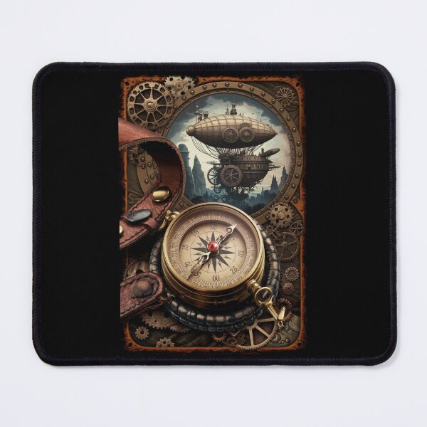 Item preview, Steampunk Voyage with Brass Compass designed and sold by Shop9999.
