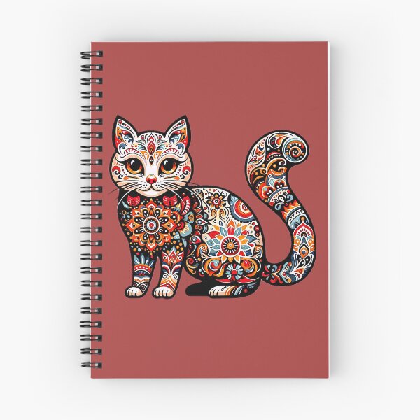 Item preview, Folk Art Cat designed and sold by ViaARTfactory.