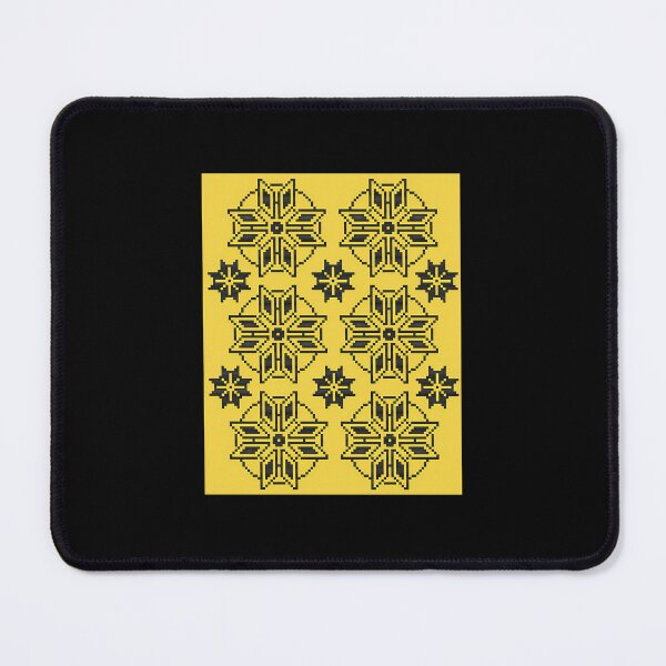 Item preview, Black And Yellow Pixel Stars designed and sold by maotsuhas.