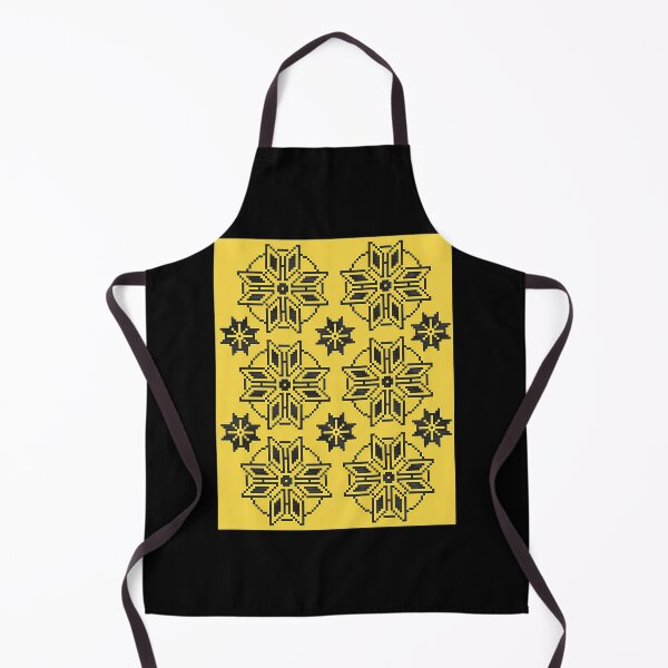 Item preview, Black And Yellow Pixel Stars designed and sold by maotsuhas.