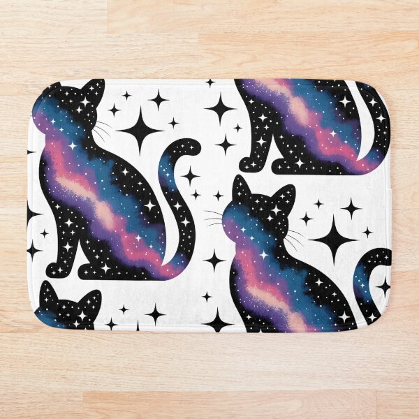 Artikelvorschau, Galaxie Katze Kosmische Silhouette Kunst entworfen und verkauft von CraftStudioCo.