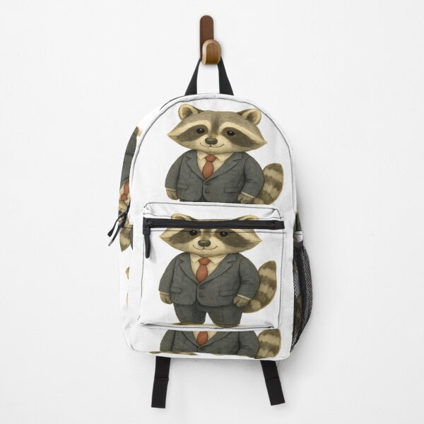 Item preview, Portrait of a raccoon in a business suit designed and sold by PWDigitalArt.