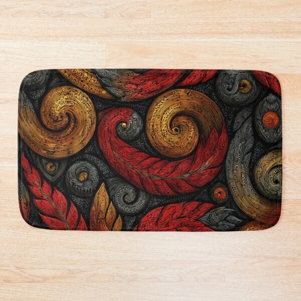 Item preview, New Zealand Māori Paua Pattern Koru Design 508 designed and sold by GrinGalore.