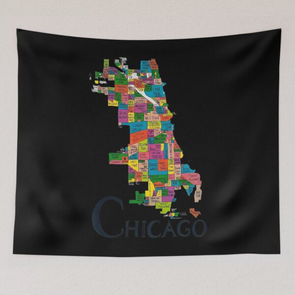 Item preview, Chicago Neighborhood Map- Chicago designed and sold by kalupahosa.