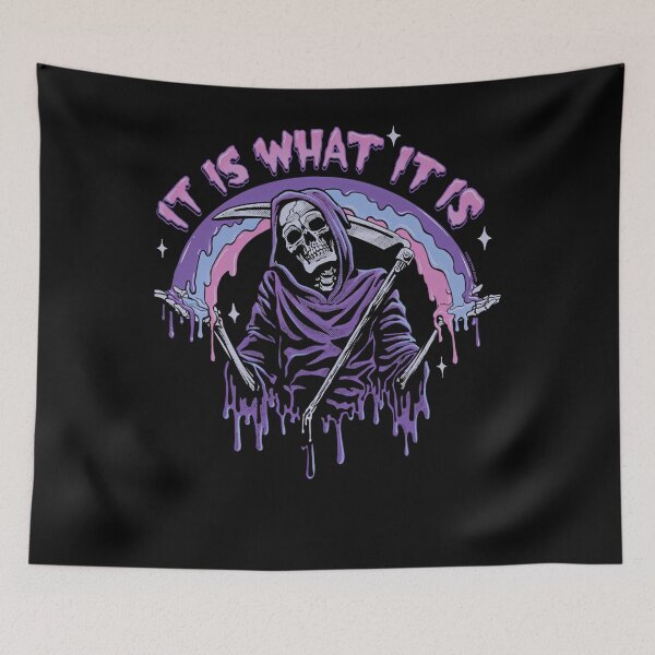 Item preview, Death  It Is What It Is  Pastel Goth Grim Reaper Drip designed and sold by kalupahosa.