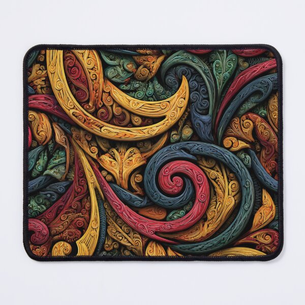 Item preview, New Zealand Māori Paua Pattern Koru Design 509 designed and sold by GrinGalore.