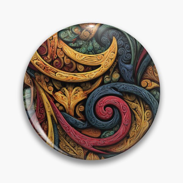 Item preview, New Zealand Māori Paua Pattern Koru Design 509 designed and sold by GrinGalore.