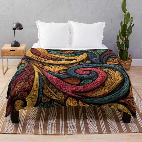 Item preview, New Zealand Māori Paua Pattern Koru Design 509 designed and sold by GrinGalore.