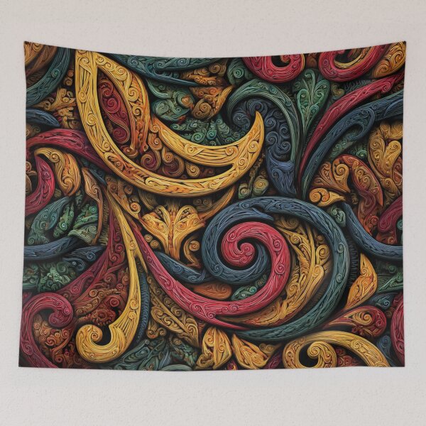Item preview, New Zealand Māori Paua Pattern Koru Design 509 designed and sold by GrinGalore.