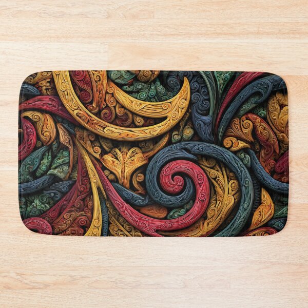 Item preview, New Zealand Māori Paua Pattern Koru Design 509 designed and sold by GrinGalore.
