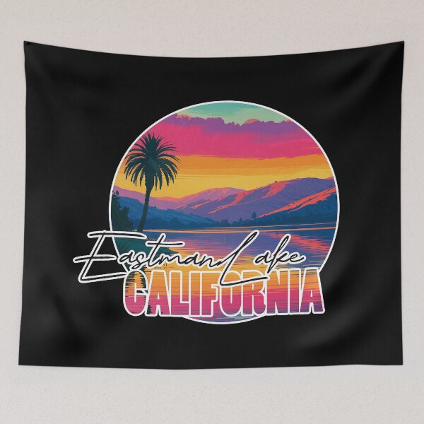 Item preview, Eastman Lake, Madera and Mariposa County, California, Lake sunset designed and sold by Wanderful-roads.