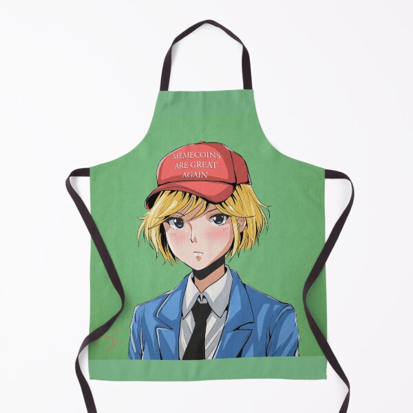Item preview, Blonde Anime Girl in Retro Cap – Satirical Patriotic Vibe designed and sold by AirForceTuan.