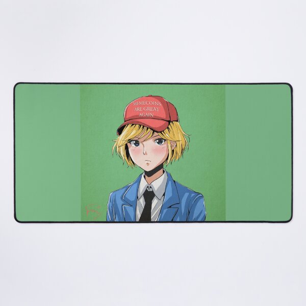 Item preview, Blonde Anime Girl in Retro Cap – Satirical Patriotic Vibe designed and sold by AirForceTuan.