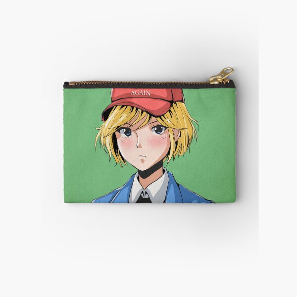 Item preview, Blonde Anime Girl in Retro Cap – Satirical Patriotic Vibe designed and sold by AirForceTuan.