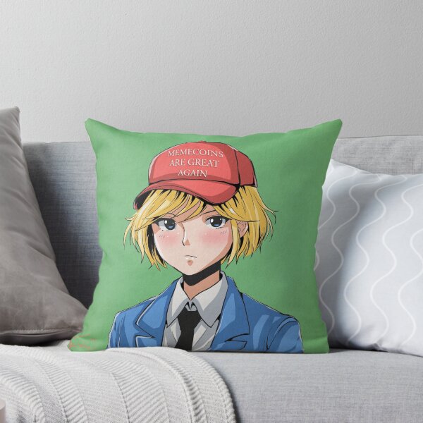 Item preview, Blonde Anime Girl in Retro Cap – Satirical Patriotic Vibe designed and sold by AirForceTuan.