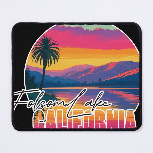 Item preview, Folsom Lake, El Dorado Placer Sacramento County, California, Lake sunset designed and sold by Wanderful-roads.