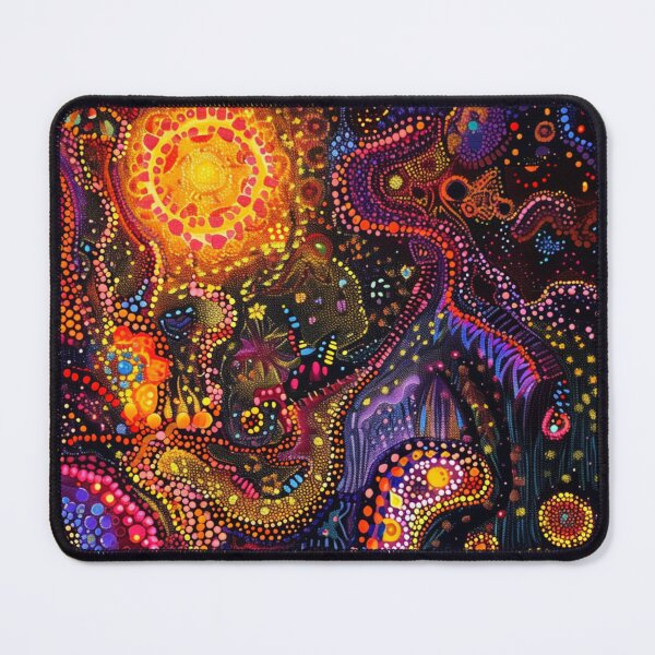 Item preview, Aboriginal Inspired Dot Art - Volcanic Lava Epicenter designed and sold by GrinGalore.