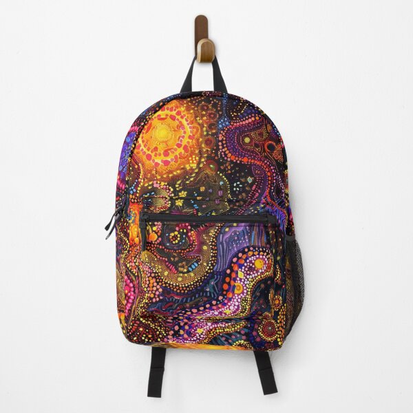 Item preview, Aboriginal Inspired Dot Art - Volcanic Lava Epicenter designed and sold by GrinGalore.