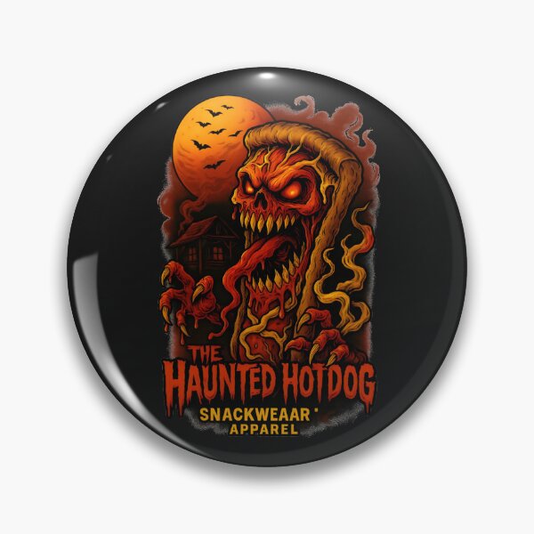 Item preview, The Haunted Hotdog – Horror Food Monster T-Shirt | Snackwear Apparel designed and sold by Snackwear Apparel.
