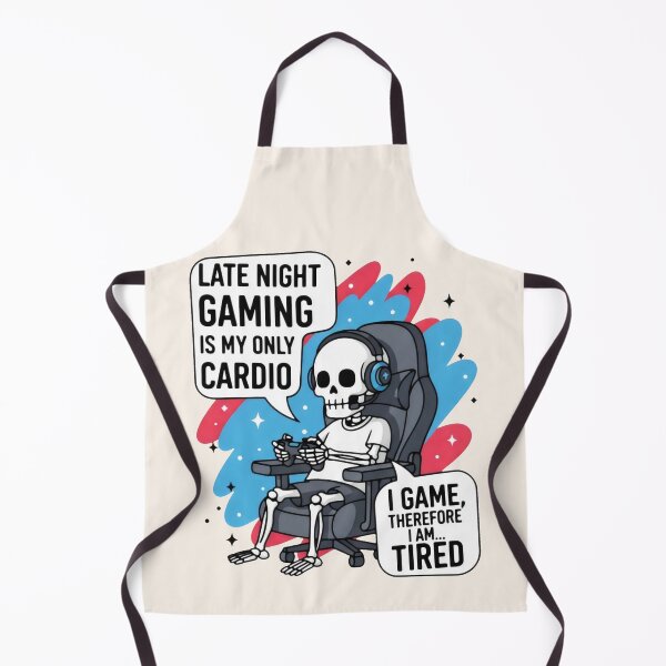 Item preview, Skeleton with Headset and Controller in Blue Black Colors designed and sold by SplashTastic.