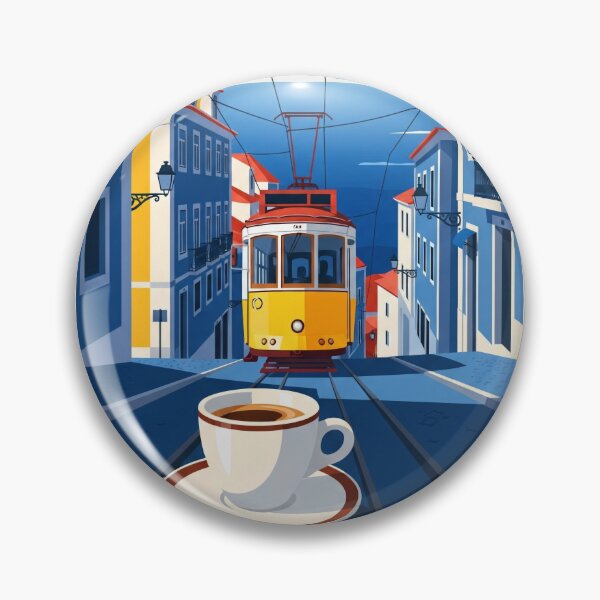 Item preview, Bica Coffee in Lisbon – Chic Retro Travel Art designed and sold by Qooler.