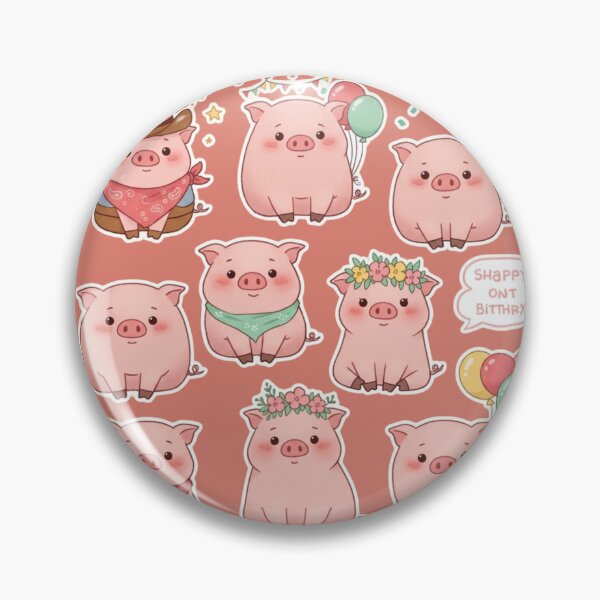 Item preview, pig with pink bodies and accessories classic sticker designed and sold by anandsiva2703.
