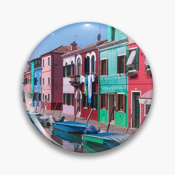 Item preview, Multi-Coloured Houses along Burano Canal designed and sold by assaf.