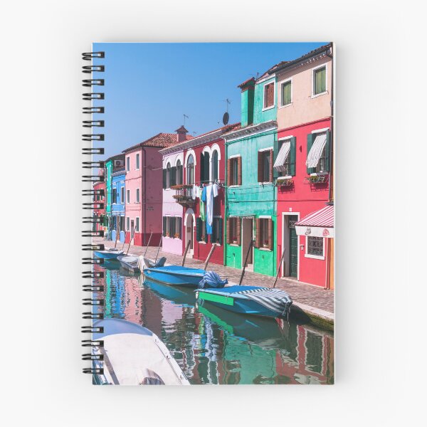 Item preview, Multi-Coloured Houses along Burano Canal designed and sold by assaf.