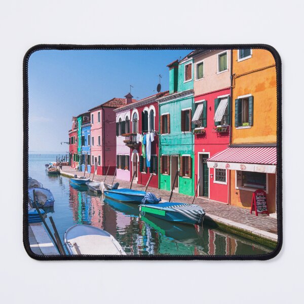 Item preview, Multi-Coloured Houses along Burano Canal designed and sold by assaf.