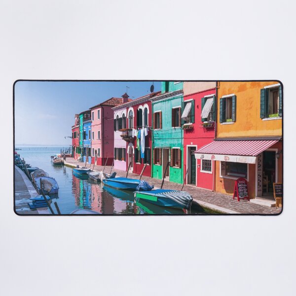 Item preview, Multi-Coloured Houses along Burano Canal designed and sold by assaf.