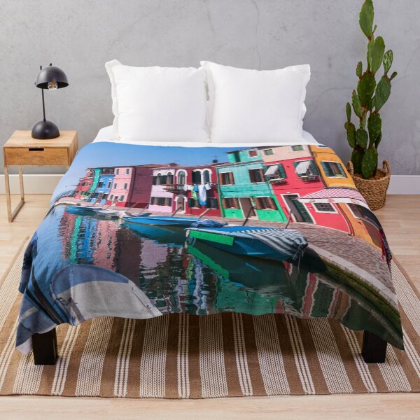 Item preview, Multi-Coloured Houses along Burano Canal designed and sold by assaf.