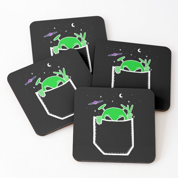 Item preview, Alien Coming out of Pocket designed and sold by Erika Eclectik's Art Shop.