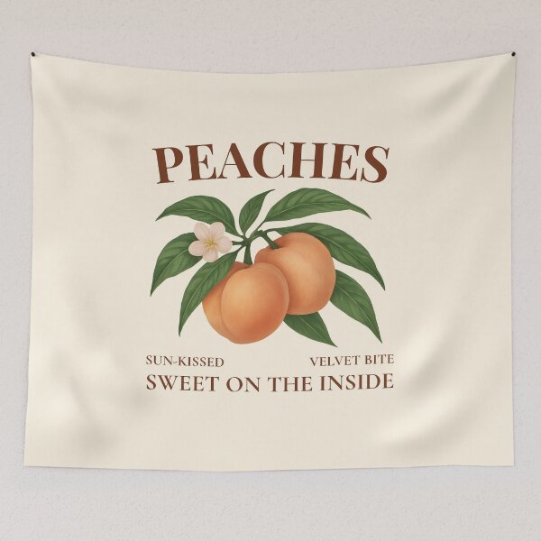 Item preview, Vintage Peach | Botanical Fruit Art designed and sold by MagicPixelsBtq.