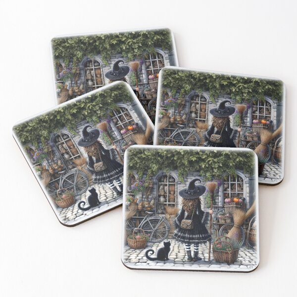Item preview, "The Broomstick Shop" designed and sold by JacquiTaylorArt.