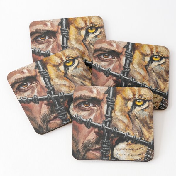 Item preview, Half Man, Half Tiger Face Takes on the Challenge designed and sold by jotcar.