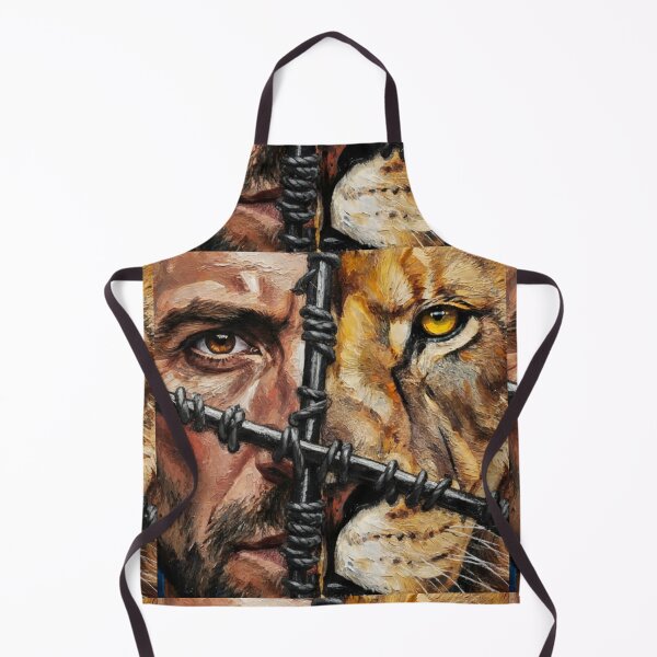 Item preview, Half Man, Half Tiger Face Takes on the Challenge designed and sold by jotcar.