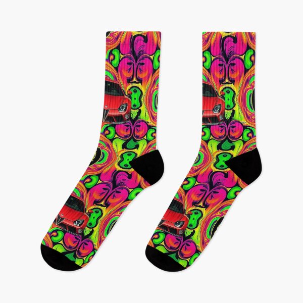 Artikelvorschau, Psychedelischer roter Autodruck mit Wirbeln: für Wohndekor, Kleidung und Accessoires entworfen und verkauft von TheGaliyaStudio.