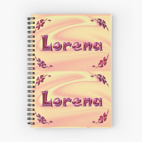 Item preview, Lorena Name Design – Satin Pink Glossy Font, Cute Shiny Lettering :) designed and sold by Myriel-Myriel.