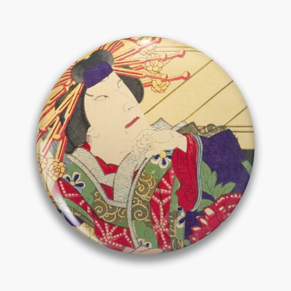 Item preview, Geisha from The Kabuki Theater "Dan-noura" – Japanese Ukiyo-e Art Print designed and sold by Ukiyoe Spirit.