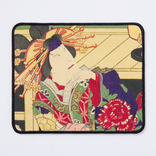 Item preview, Geisha from The Kabuki Theater "Dan-noura" – Japanese Ukiyo-e Art Print designed and sold by Ukiyoe Spirit.